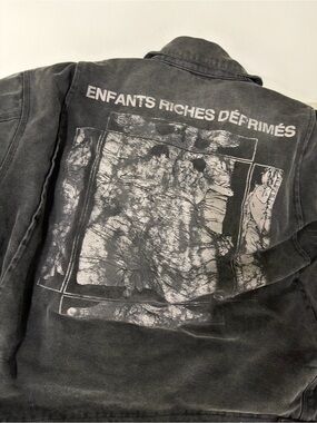 Enfants Riches Deprimes Italian Romance Black Graphic Denim Jacket
